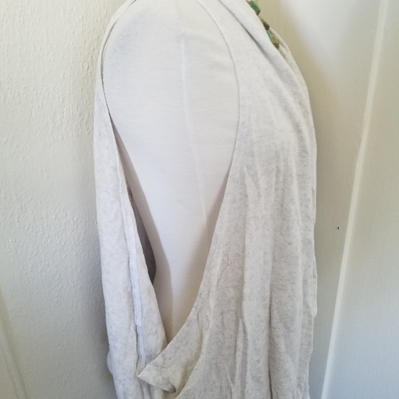 Stewart Brown Heather Gray Soft Cozy Flax Knit Sweater Vest Women's Size M/L - Picture 2 of 8